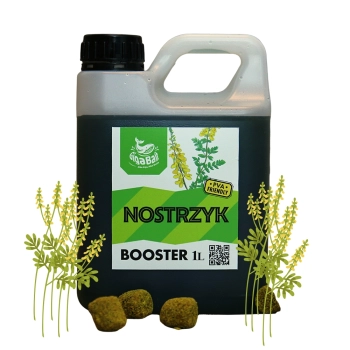 płynny atraktor wędkarski nostrzyk na białym tle